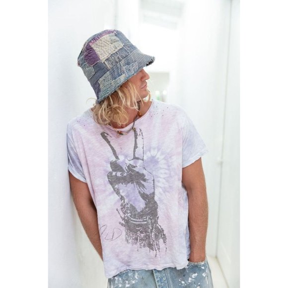 Magnolia Pearl Tops - Magnolia Pearl TOP 1324 Lauren Love Like This Ukraine Peace T Shirt White New
